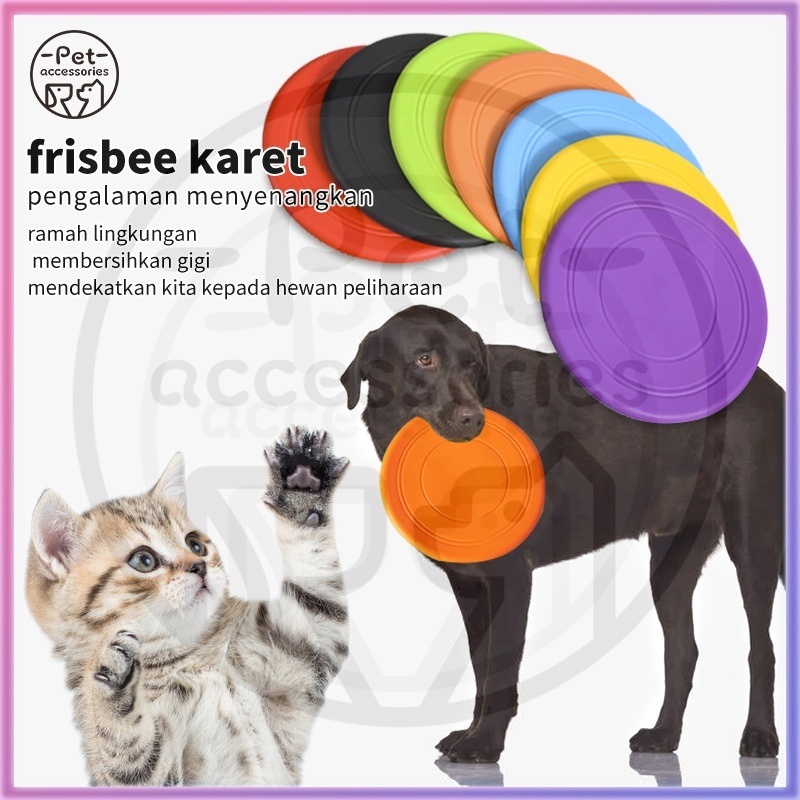 maninan hewan peliharaan anjing frisbee untuk interaktif dan melatih dan tahan lama pelengkapan hewan peliharaan