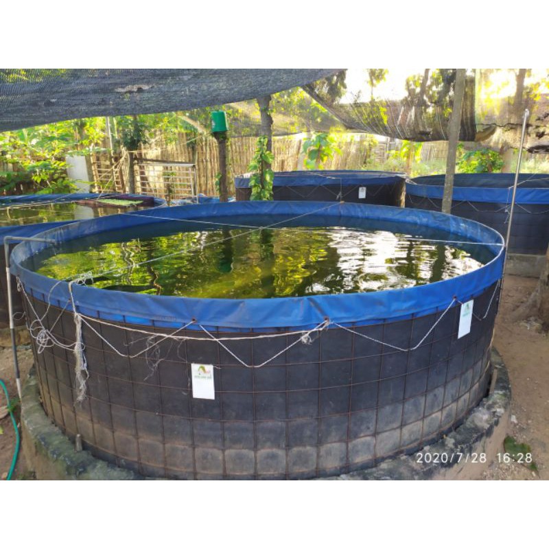 Terpal Bulat PVC D2 T1,20 Orchid (Terpal saja )/Terpal kolam bulat/ Terpal ikan