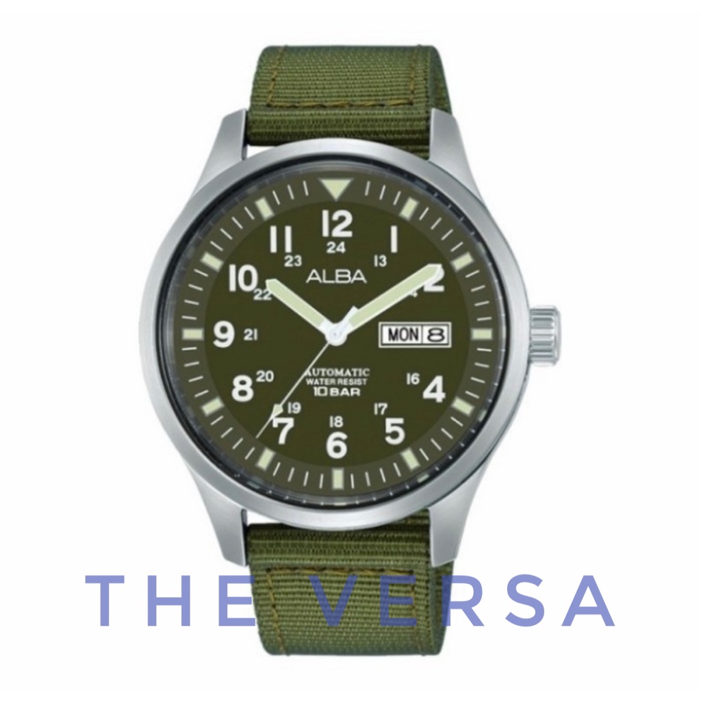 Alba AL4217 AL4217X1 Green Automatic Jam Pria Original