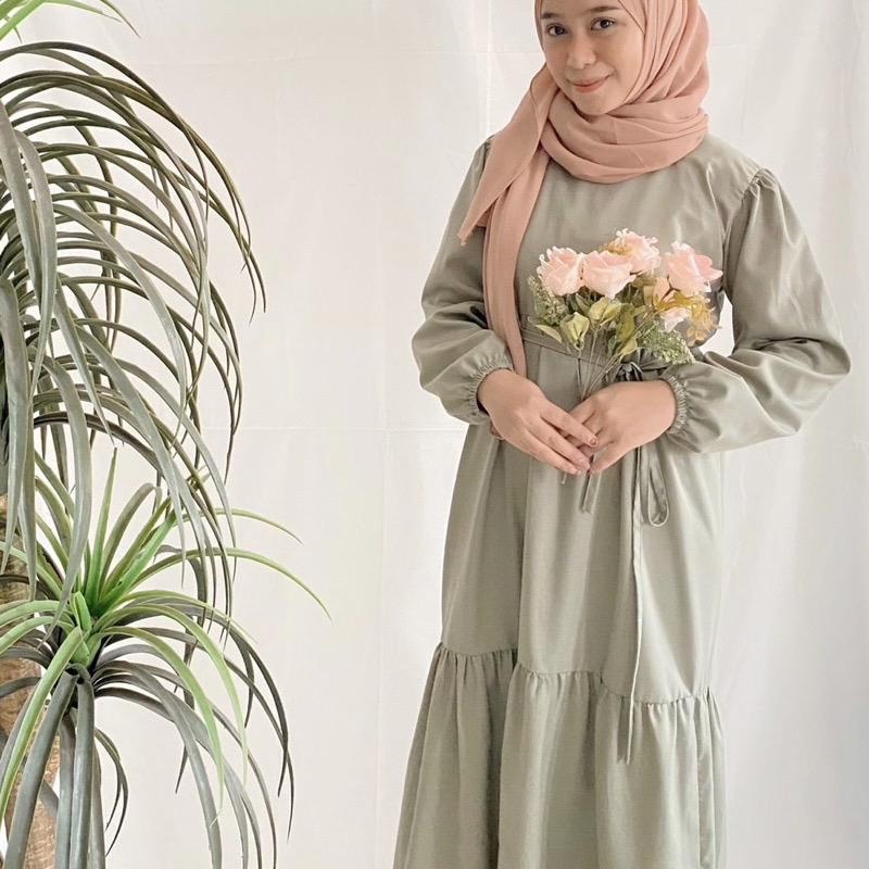 GSC - Marmaxy Maxi Dress Muslim / Dress Wanita Muslimah Lengan Panjang