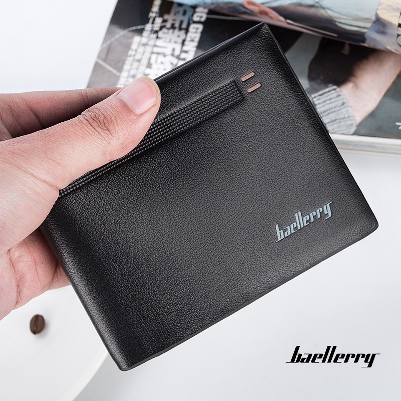 ORIGINAL BAELLERRY DOMPET LIPAT PRIA TEBAL KULIT SINTETIS DR001