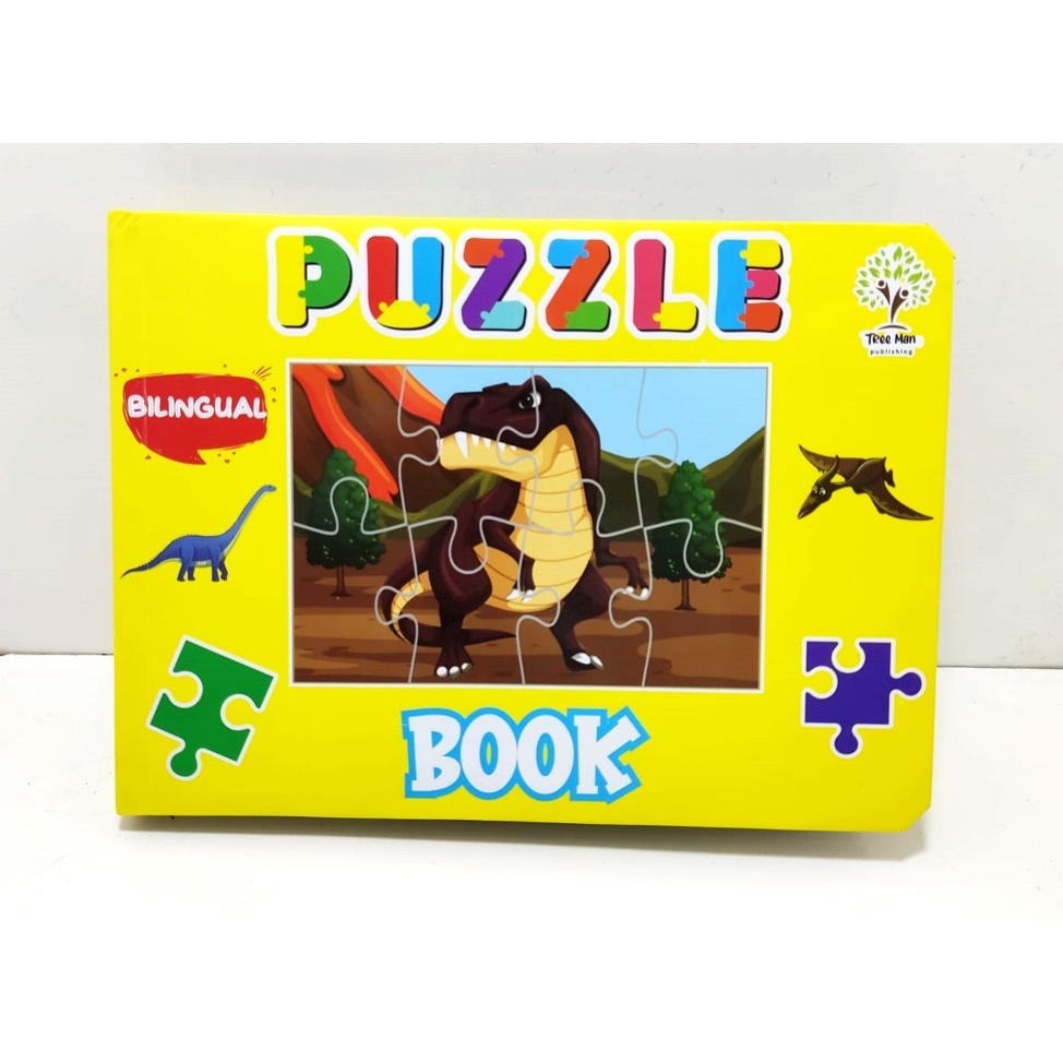 PUZZLE BOOK DINOSAUR / Buku anak dengan  Puzzle/ Buku Anak bahasa inggris