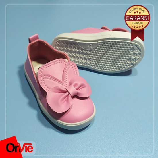 Sepatu Balet Anak Perempuan Pita Rabbit | Slip On Balet Onvie