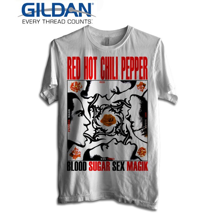 Kaos RED HOT CHILI PEPPERS "Blood Sugar,Sex Magik" GILDAN Tshirt