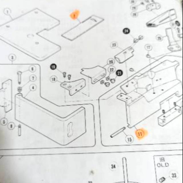 Tatakan Corong 206439 - Mesin Kamkut W500