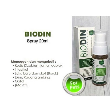 BIODIN SPRAY 20ml NATURAL ANTISEPTIC