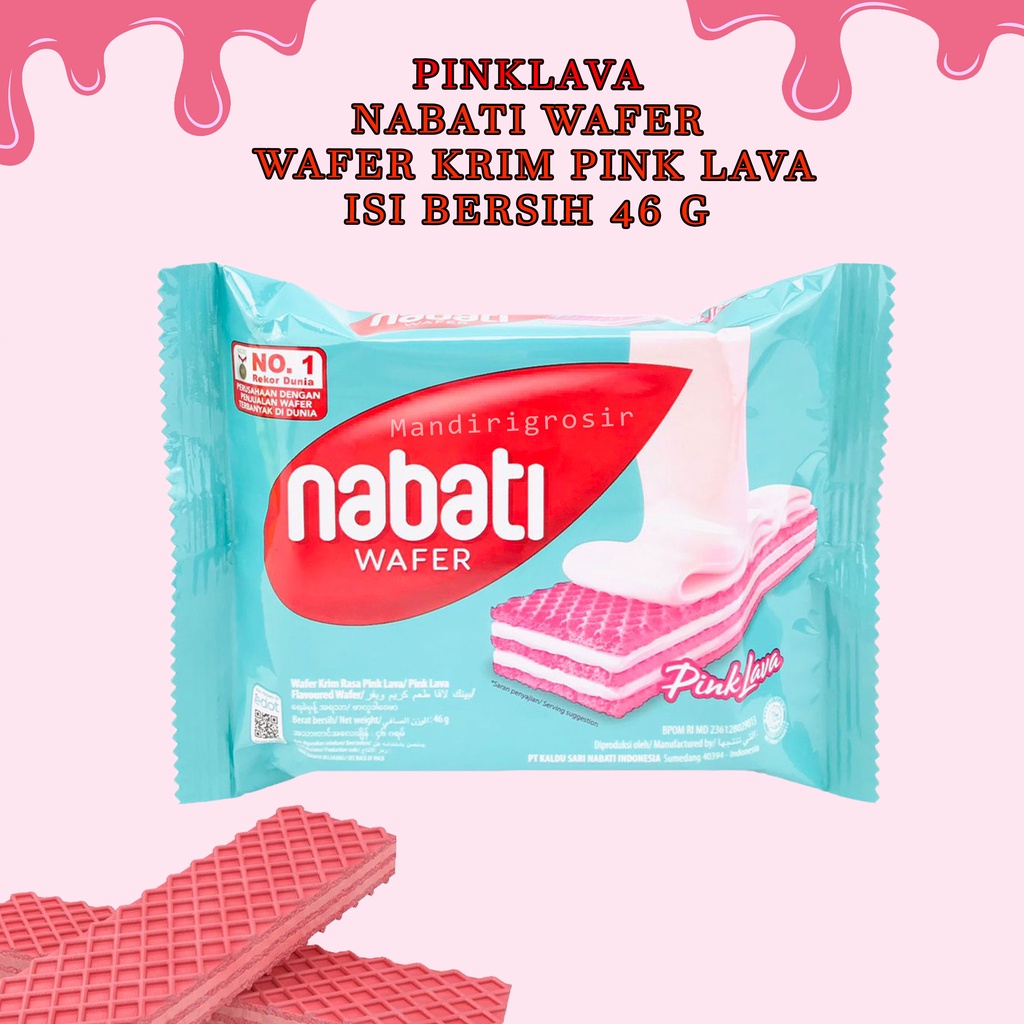 

NABATI WAFER KRIM RASA PINK LAVA 37g