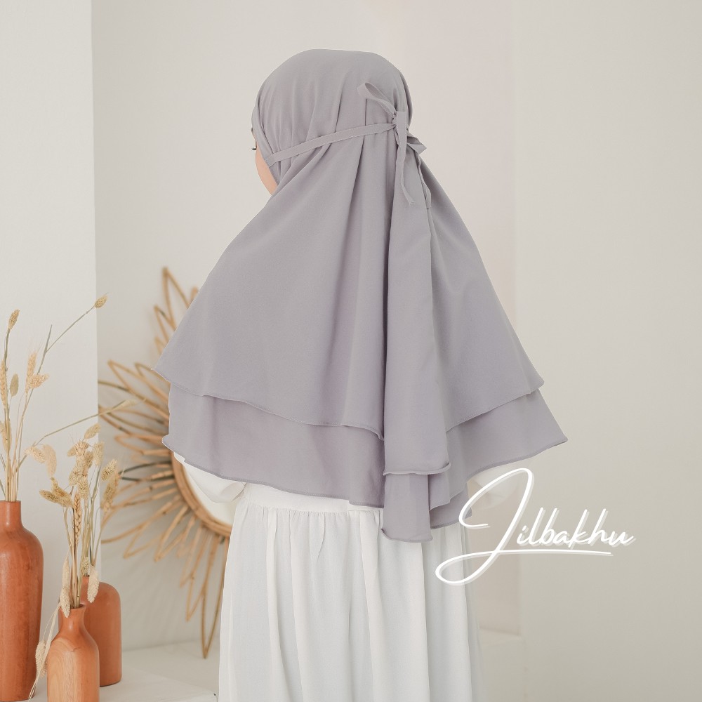 Jilbab bergo instan hijab nonpet kerudung double layer diamond