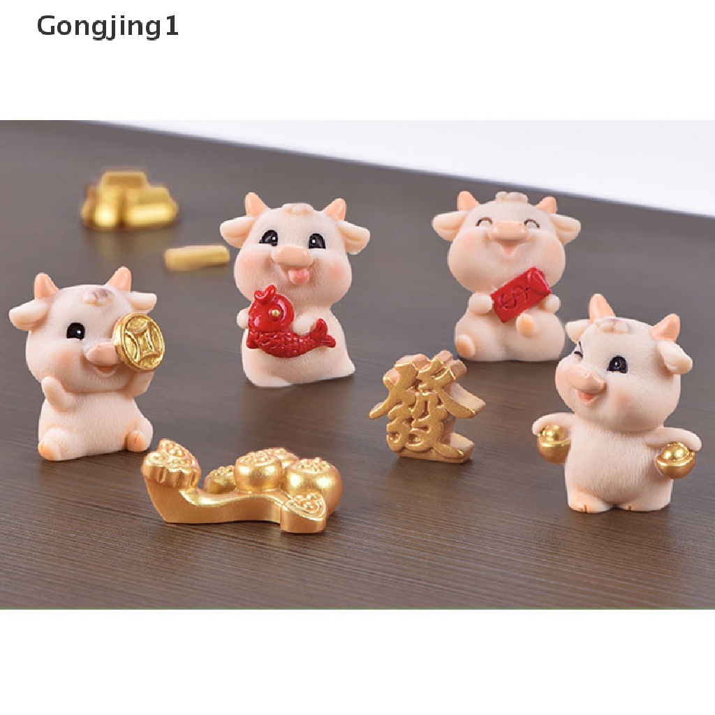 Gongjing1 Miniatur Hewan Daging Bonsai Bahan Resin Untuk Dekorasi Taman Minifairy Garden DIY