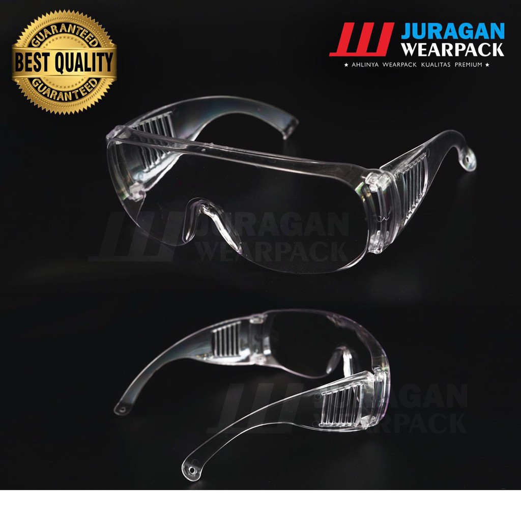 Kacamata Safety Protective Glasses Warna Putih