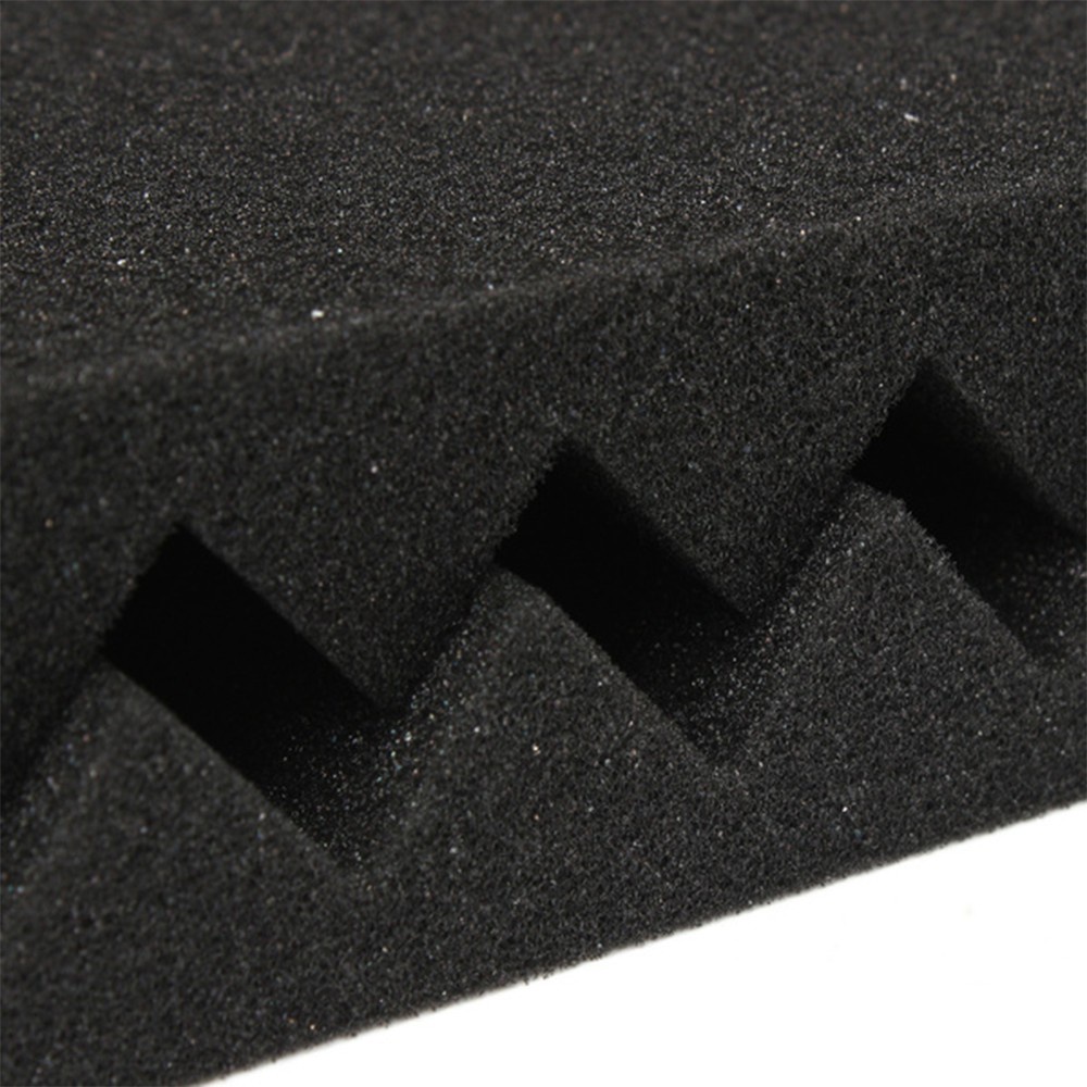 12pcs Spons Penyerap Suara Bentuk Segitiga Zigzag Ukuran 30x30 X 2.5CM
