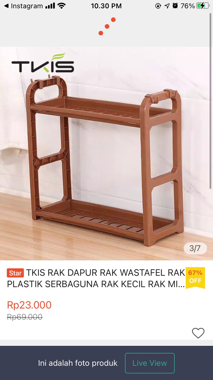 Tkis Rak Dapur Rak Wastafel Rak Plastik Serbaguna Rak Kecil Rak Mini Cuc-210