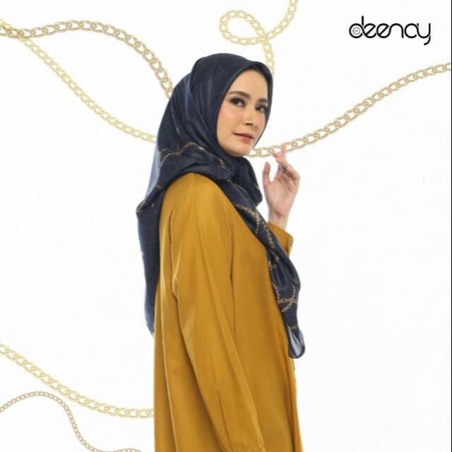 SCARF HIJAB DEENAY CHAIN NAVY