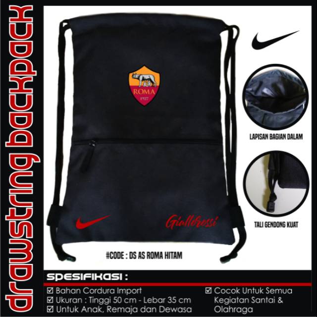 Tas Serut As Roma Hitam