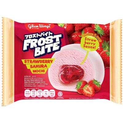 Glico Wings Frost Bite Strawberry Sakura Mochi 46 Ml