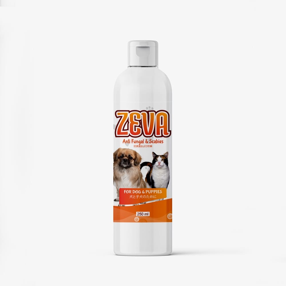 Zeva Shampoo Anti kutu Fungal Scabies Untuk Kucing dan Anjing 250 ML