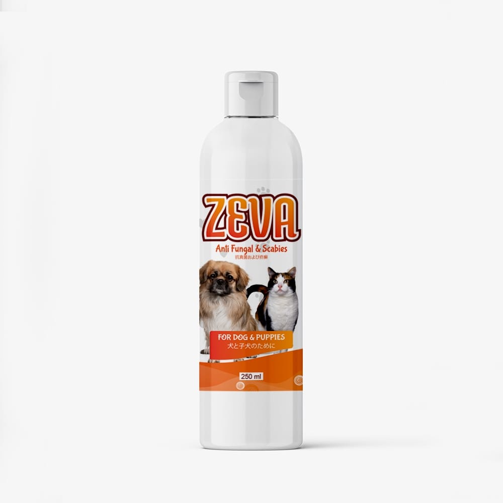 Zeva Shampoo Anti kutu Fungal Scabies Untuk Kucing dan Anjing 250 ML