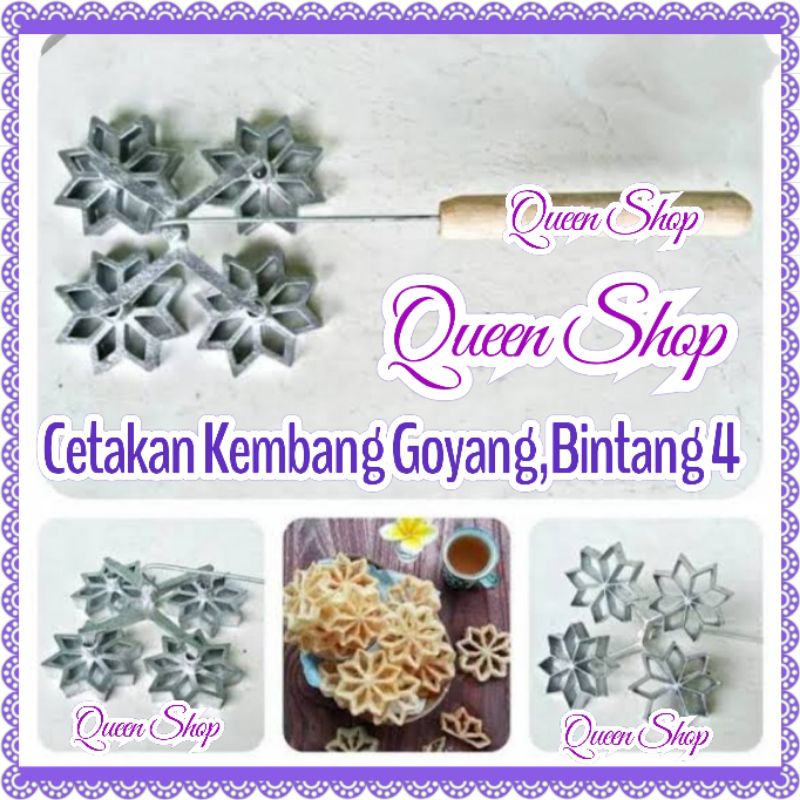 Cetakan Kembang Goyang Mini/Kecil