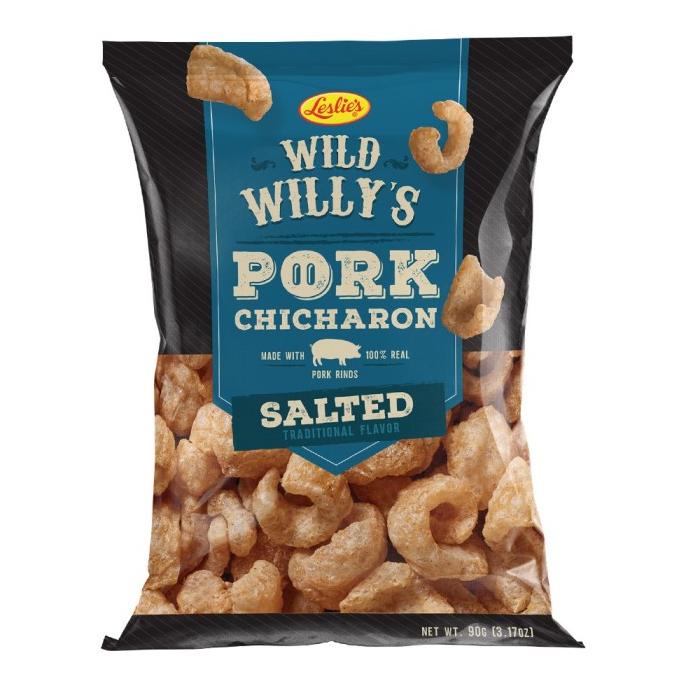 

:0:0:0] LESLIE'S WILD WILLY'S SALTED PORK CHICHARON 90 G