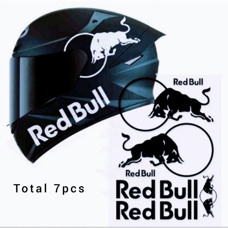 STICKER HELM REDBULL SET CUTTING