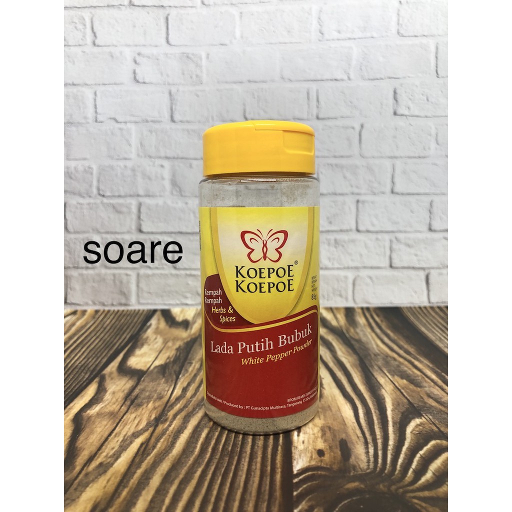 

Lada Putih Bubuk Koepoe-Koepoe 85gr