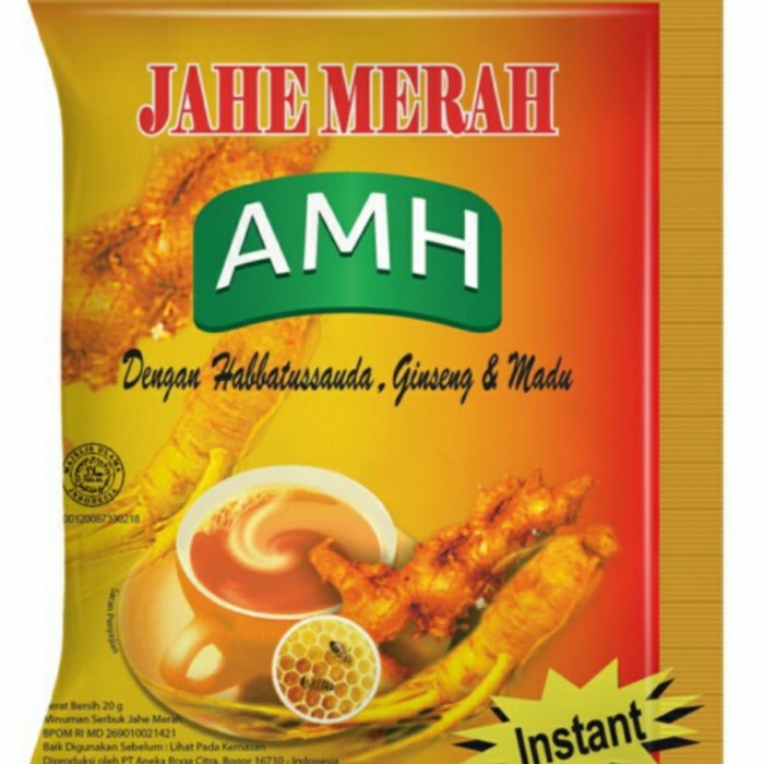 

tradisional-minuman- jahe merah amh 1 renceng =12 sachet -minuman-tradisional.