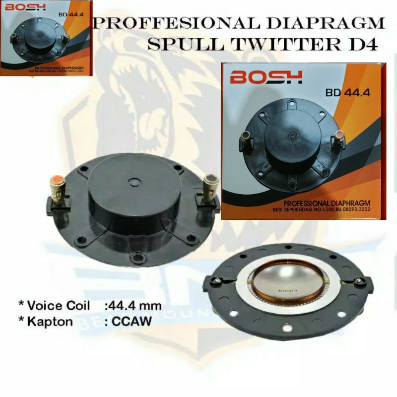 spul. spool voice coil 44.4 driver tweeter BMA D4 BOSH RCX