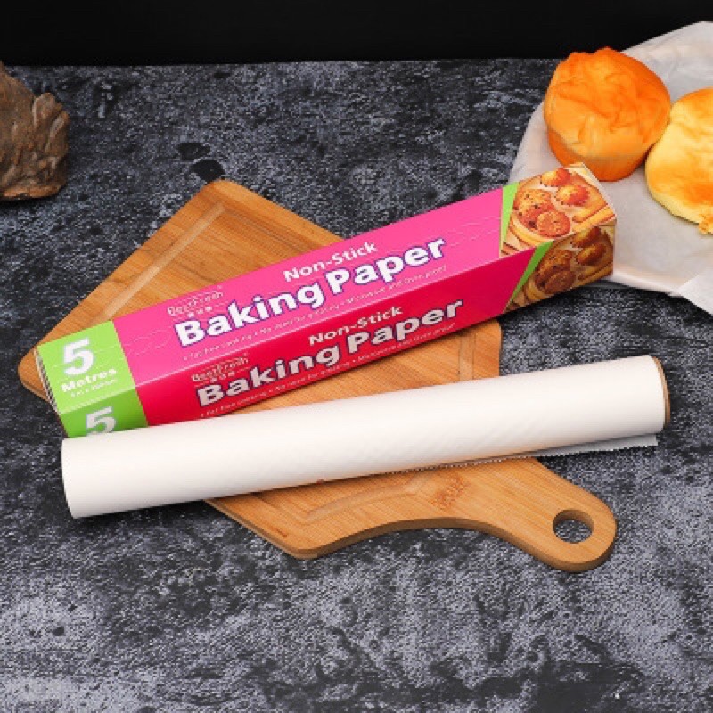 WJ313 Baking paper Kertas Roti Non Stick 5m x 30cm Alas Loyang Cetakan Kue Anti Lengket