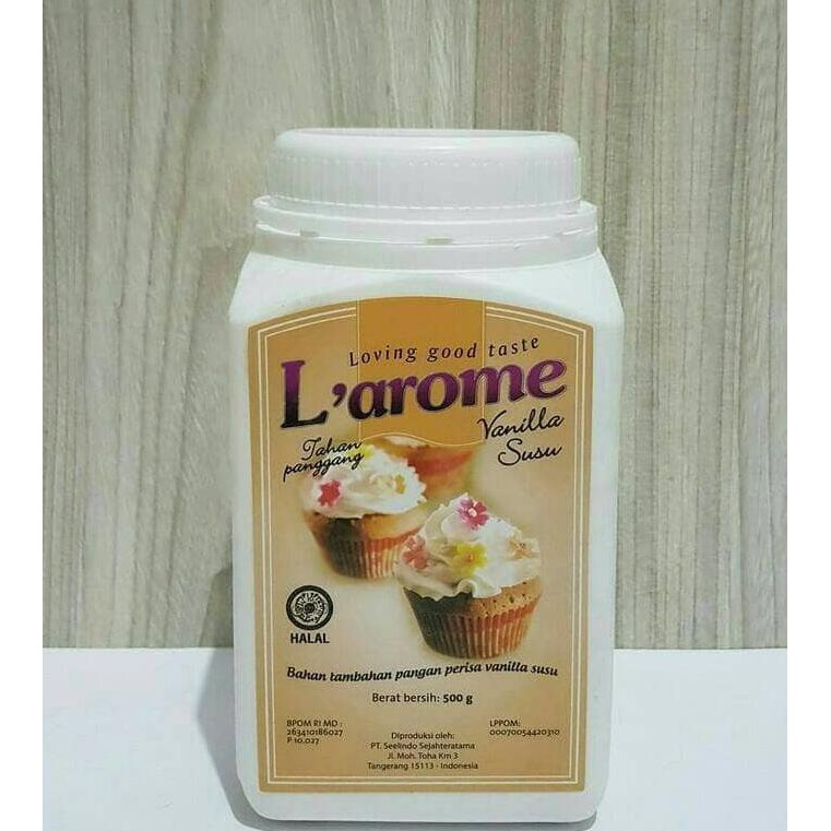 

Big Sale Larome vanilla susu, L'arome perisa vanila 500gram Big Sale