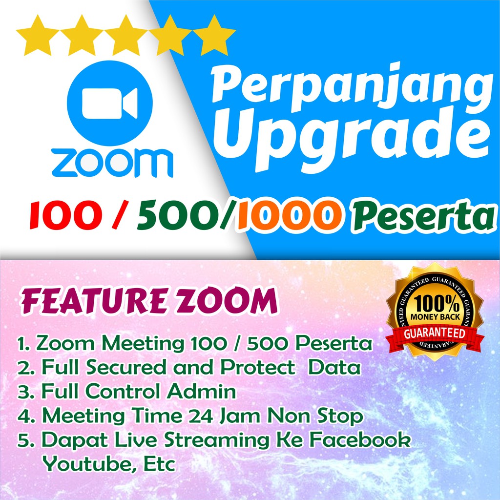 Jual Akun Zoom Meeting Pro 100 500 1000 Peserta 1 Bulan Murah Dijamin Resmi Dan Legal Indonesia