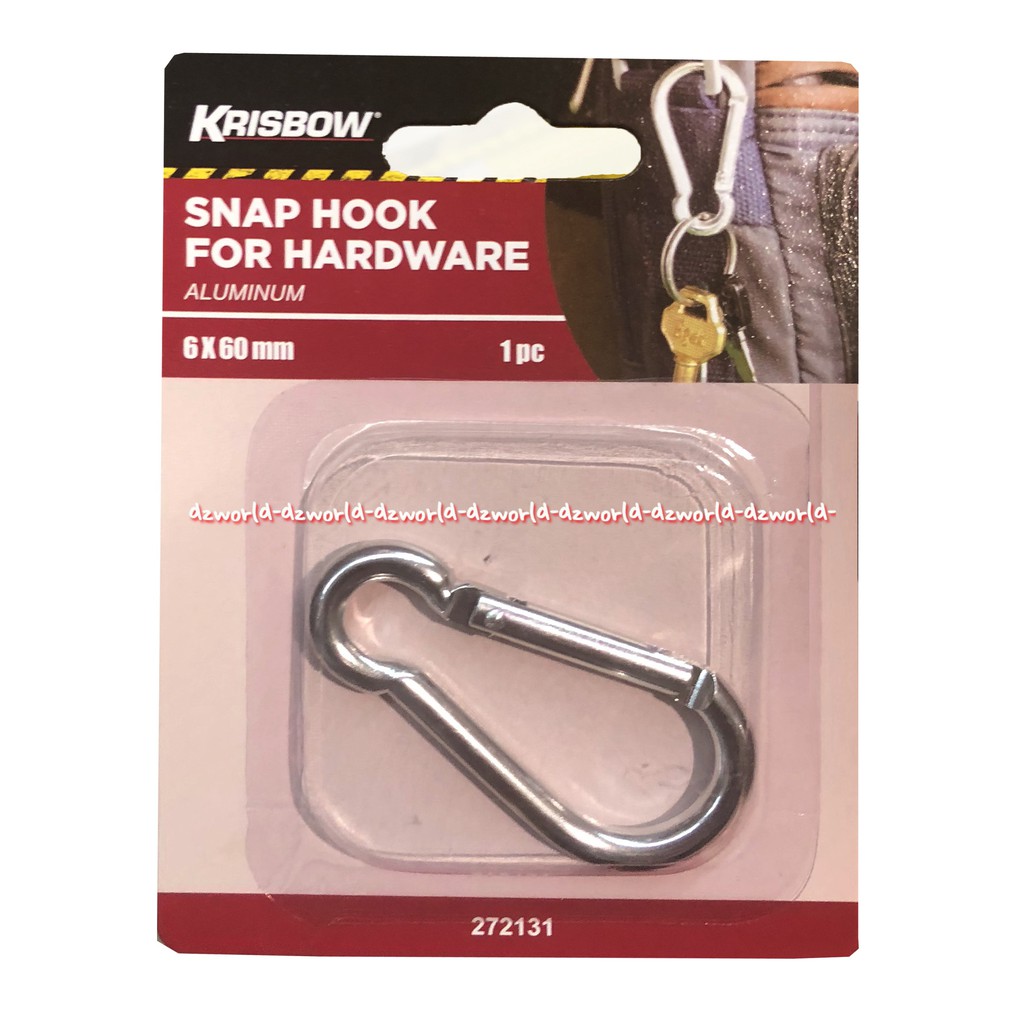 Krisbow Snap Hook For Hardware Alat Pengait Pengail Pengantung Kunci Tali Dan Barang