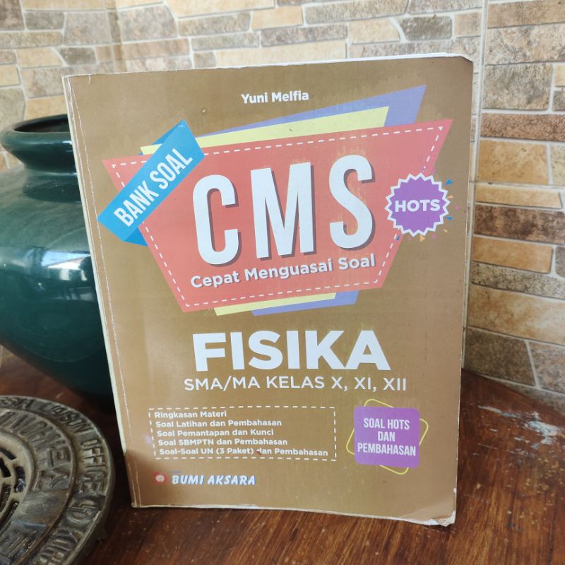 

BANK SOAL BUMI AKSARA CMS CEPAT MENGUASAI SOAL FISIKA SMA KELAS X, XI, XII - YUNI MELFIA