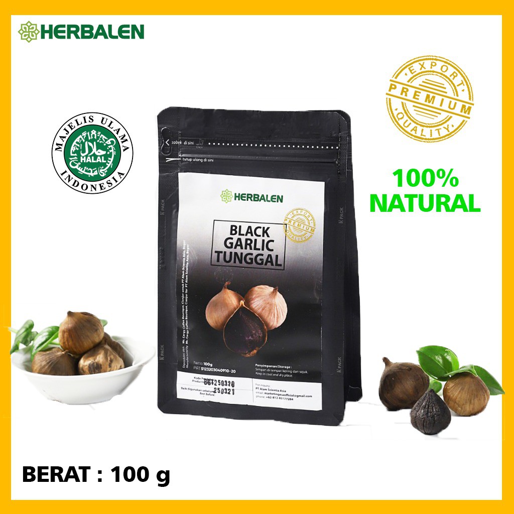 Black Garlic Bawang Hitam Lanang Tunggal Premium