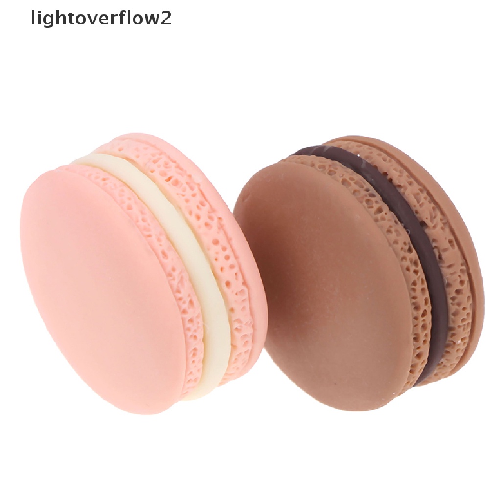 (lightoverflow2) 10pcs / Set Mainan Miniatur Macarons Gaya Perancis Untuk Aksesoris Rumah Boneka 1 / 12