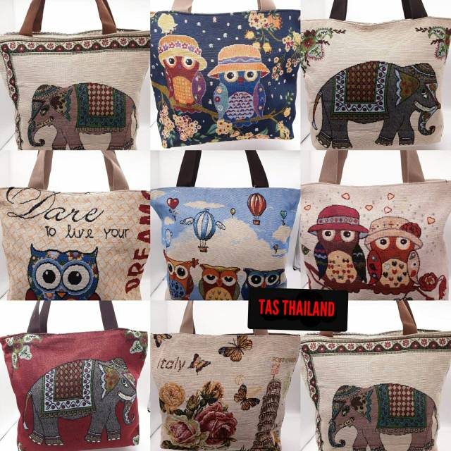 TAS TOTTE BAG THAILAND UK. 35x40 CM