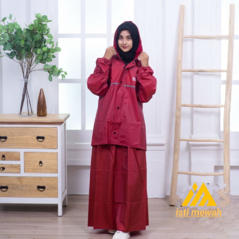 JAS HUJAN GAMIS/ROK  WANITA DEWASA BAHAN AWET TEBAL BERKUALIATS ORIGINAL BY MASELA