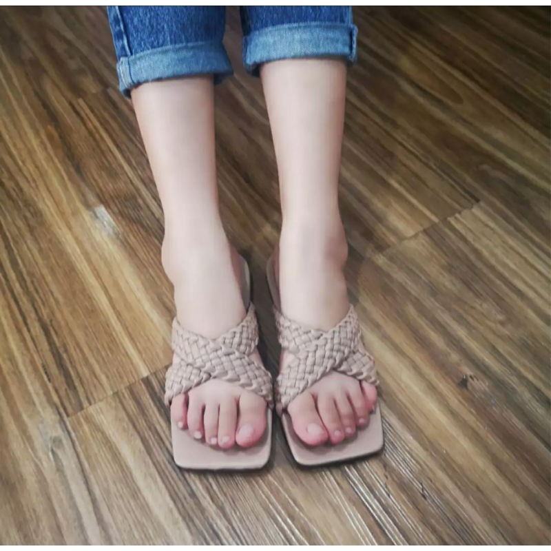 YUKI summer korea fashion sandal silang kepang anti slip 2022