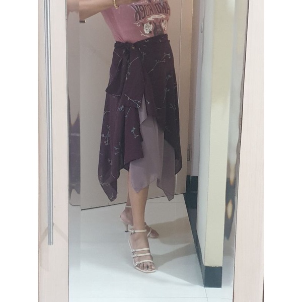 Rok line dance lilit unik 2 muka bolak balik