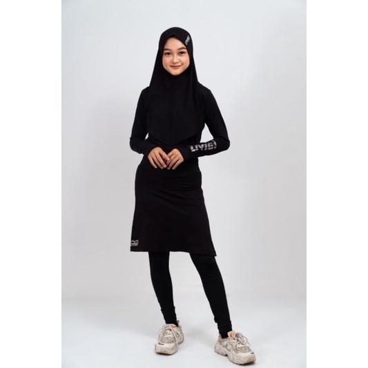 Livigi - Lily Legging Skirt Black - Rok Olahraga Wanita