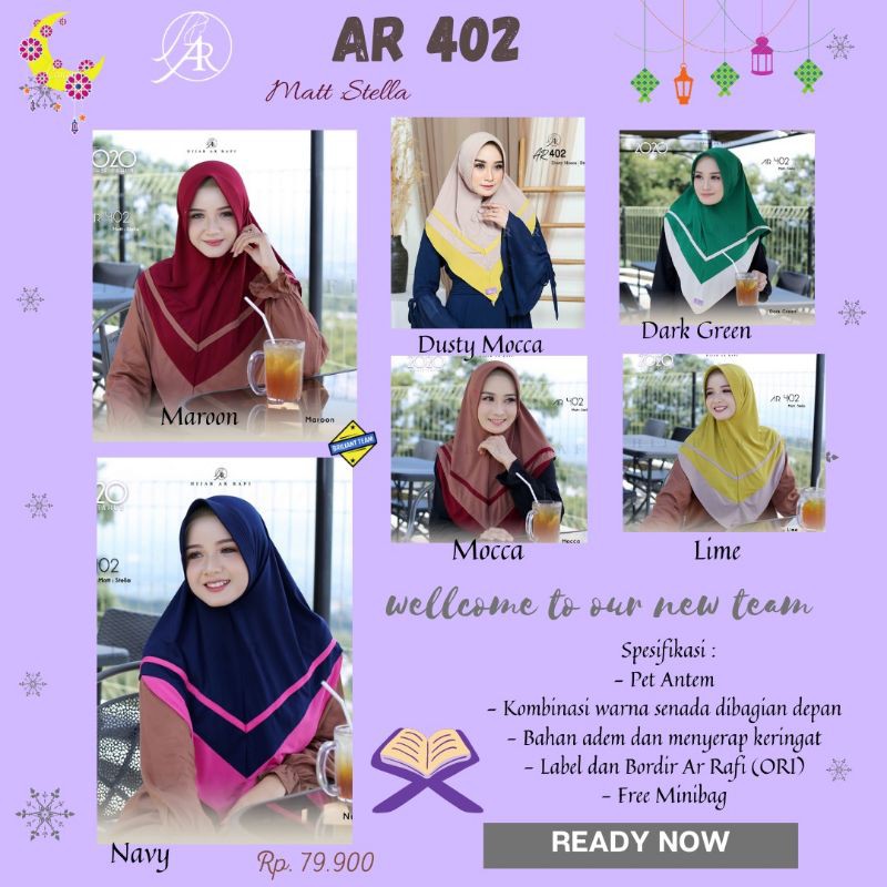AR 402 #Ar Rafi hijab instant