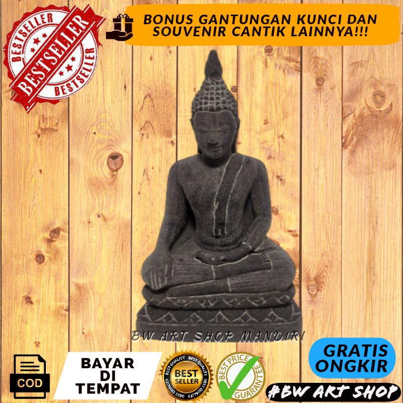 (BISA COD) MINIATUR PATUNG BUDHA THAILAND BATU | PATUNG AKUARIUM | HIASAN AQUARIUM | DEKORASI IKAN C