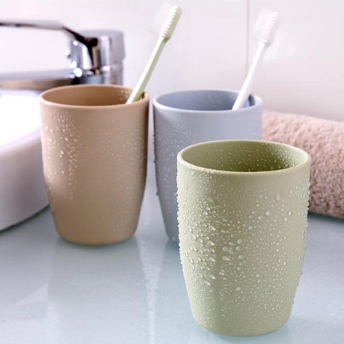 Gelas Wheat Straw Kopi Mug Cangkir / Gelas Gandum Kokoh / Gelas Kumur Kamar Mandi BPA Free