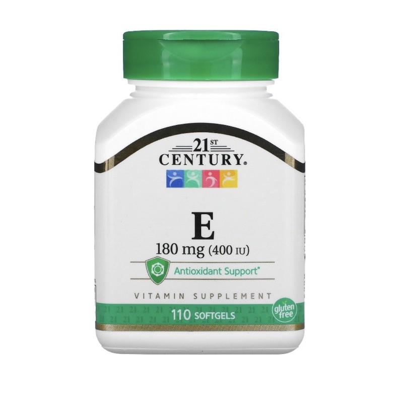 21st Century Vitamin vit E 180 mg 400 IU antioxidant 110 250 softgels