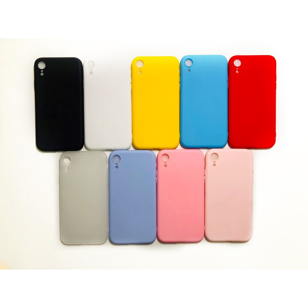 C107 Iphone XR / X XS / XS MAX Colourful Ultrathin Silicone Case / Matte Case