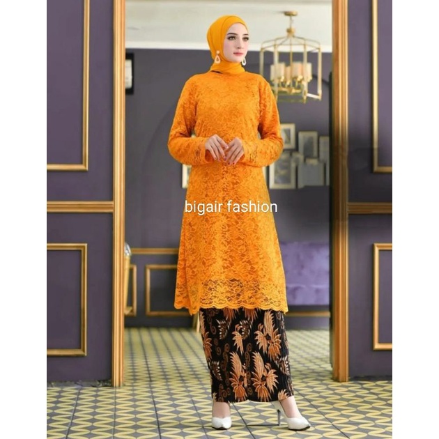 SETELAN KEBAYA TUNIK BRUKAT MODERN/KEBAYA BRUKAT PESTA/KEBAYA LAMARAN//KEBAYA WISUDA BY BA