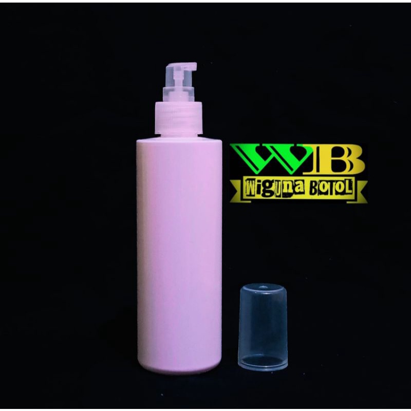 Botol Pump Treatment 250ml Putih / Botol Rf 250ml Putih Tutup Pump Treatment Clear Full Cover