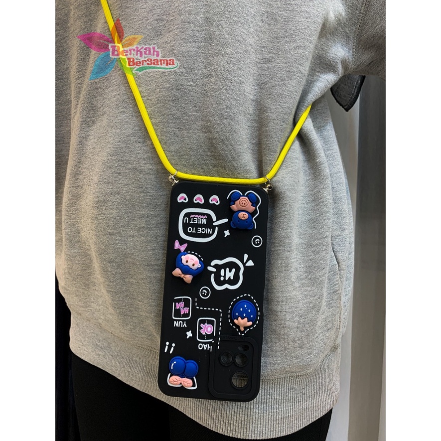 SS312 SOFTCASE SLINGCASE 3D KARAKTER OPPO RENO 7 7Z A96 A57 A39 A37 NEO 9 A33W  NEO 7 A83 F1S A59 F3 F3+ F5 F7 F11 F11 PRO A57 2022 BB6891