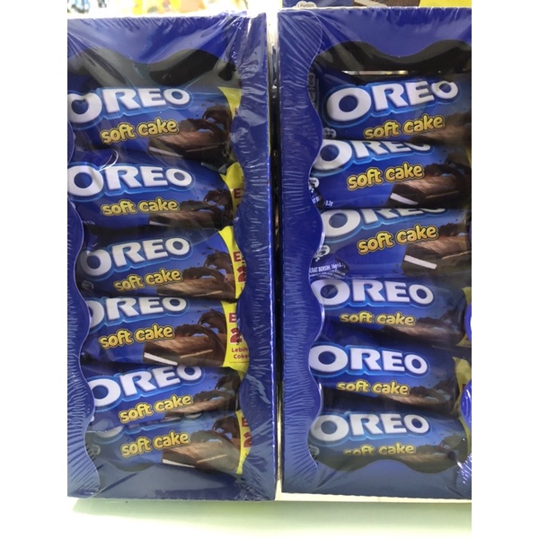 

Oreo Soft Cake Bolu Coklat. 1 Box isi 12pcs. 16+3.2gram