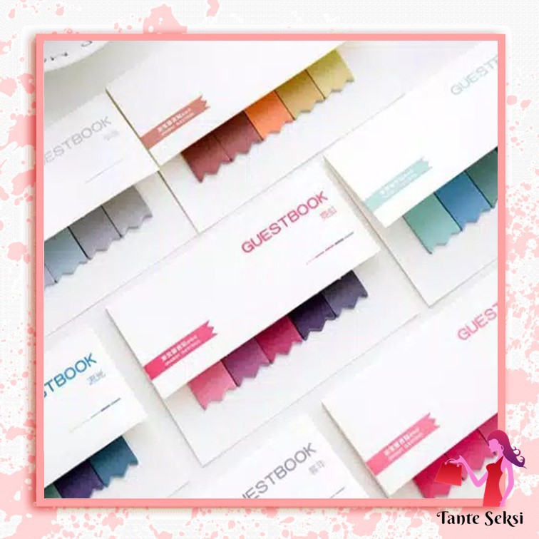 

Note Pad Pembatas Buku Sticky Note Post It Memo Stick Marker Unik