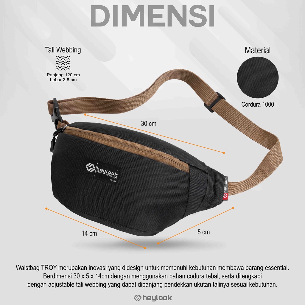 Tas Slempang Pria Tas Pinggang Waistbag  Pria Original Tas Selempang Pria Waisbag Pria Distro